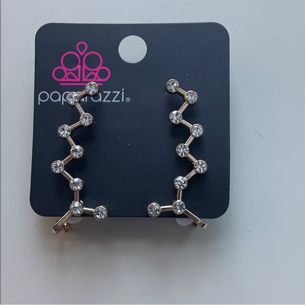 Paparazzi ‘Gold & Diamond’ Earrings New